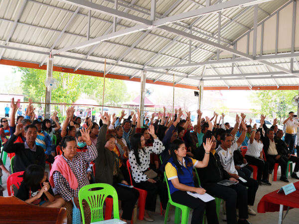 “ร่วมประชุมการมีส่วนร่วมของประชาชน โครงการก่อสร้างทางหลวงหมายเลข 214 สาย กาฬสินธุ์ - ช่องจอม ตอน อ.จตุรพักตรพิมาน - อ.เกษตรวิ