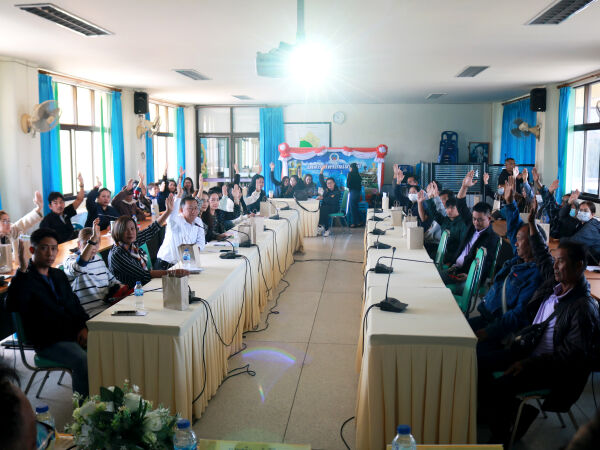“ร่วมประชุมการมีส่วนร่วมของประชาชน โครงการก่อสร้างโครงข่ายทางหลวงแผ่นดิน กิจกรรมก่อสร้างทางหลวงผ่านย่านชุมชน ทางหลวงหมายเลข 2