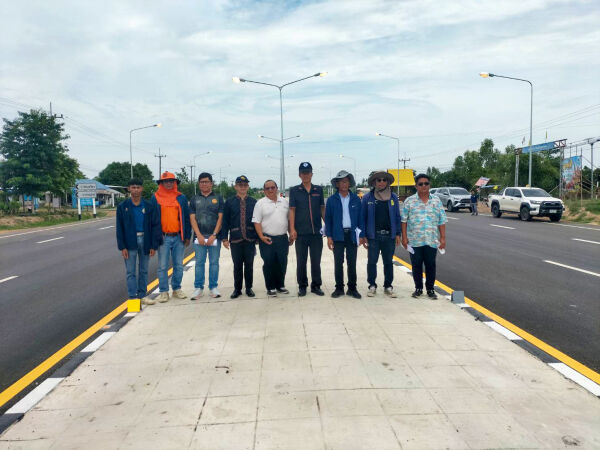 “ร่วมตรวจรับงานก่อสร้าง ตามสัญญา ที่ รอ.44/2569 งวดที่ 2 (งวดสุดท้าย) โครงการพัฒนาโครงข่ายคมนาคมทางบกเชื่อมกลุ่มจังหวัดและภูม