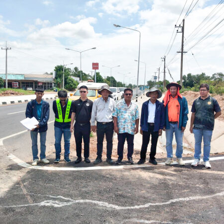 “ร่วมตรวจรับงานก่อสร้าง ตามสัญญา ที่ รอ.46/2569 งานจ้างก่อสร้างกิจกรรมแก้ปัญหาการระบายน้ำที่ส่งผลกระทบกับการจราจรบนโครงข่ายทา